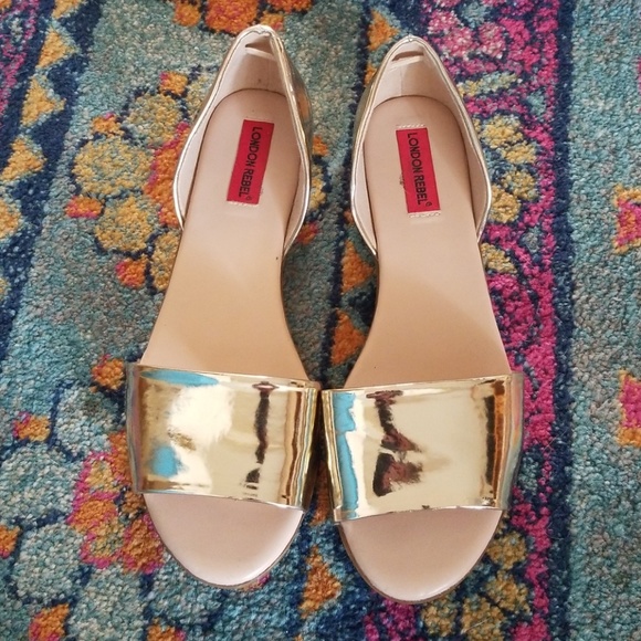 london rebel double buckle flat sandals